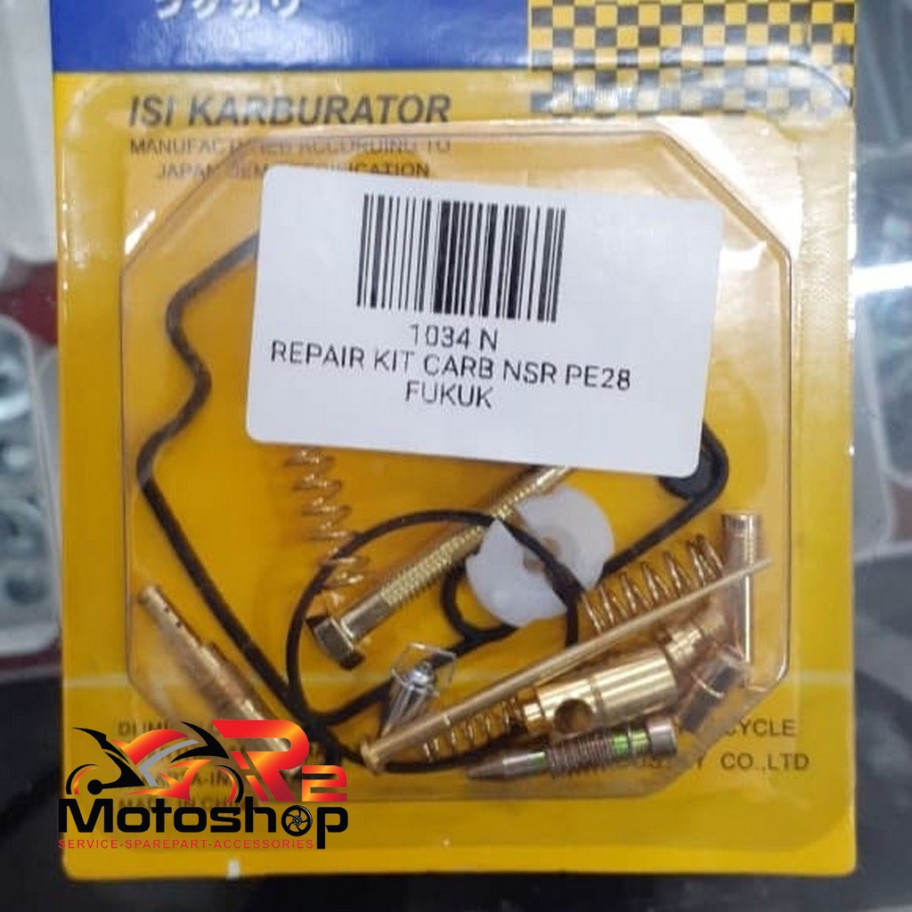 REPAIR KIT CARBU PE 28 PILOT MAIN JET PE 28 FUKUKAWA