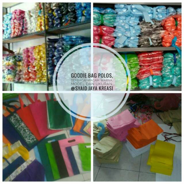 

Kereeeenn!!! Promo harga murah! Goodie bag press oval polos ukuran 30x40 cm
