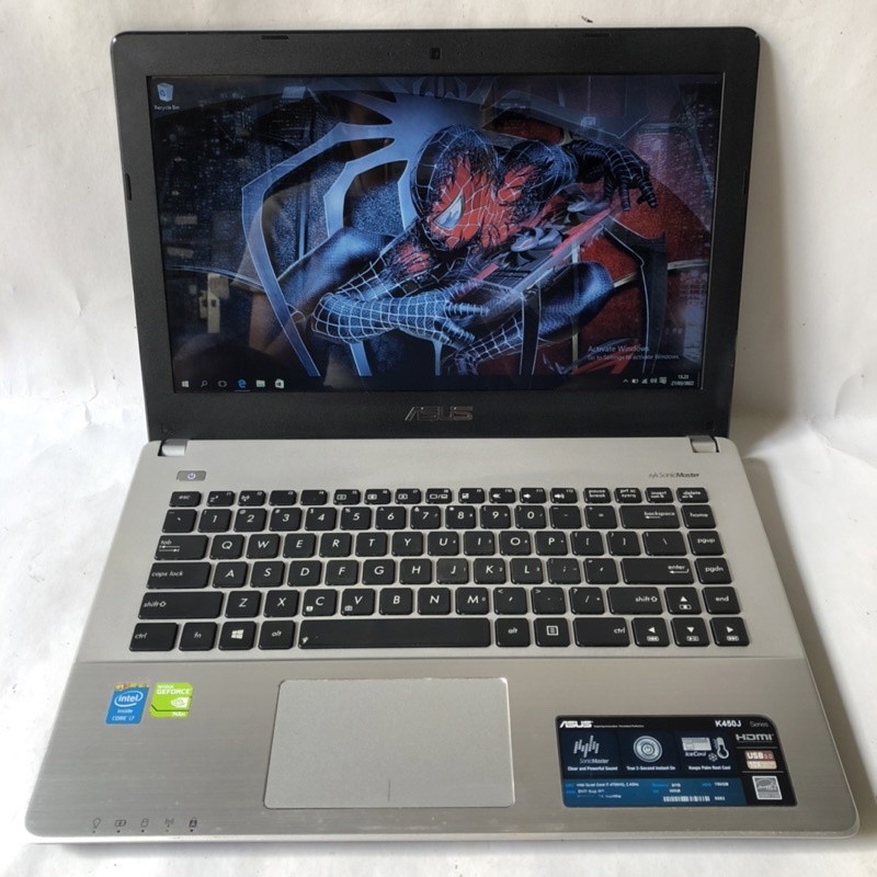 Laptop Gaming Rendering - Asus K450J - Core i7 gen 4 HQ - 8 Piston - Ram 8GB