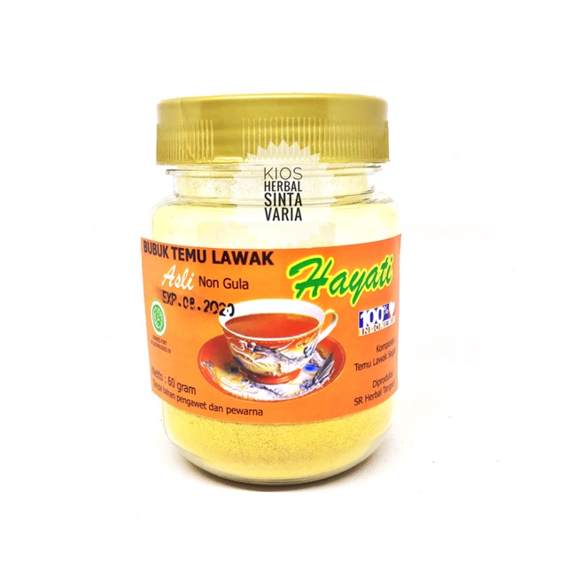 

Bubuk temulawak Hayati asli tanpa campuran gula (original) 60gr