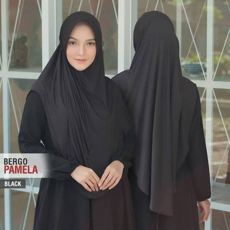 BERGO PAMELA PINGUIN JERSY HIJAB SPORT HIJAB OLAHRAGA BERGO SPORT PET ANTEM / Jilbab Bergo Pamela