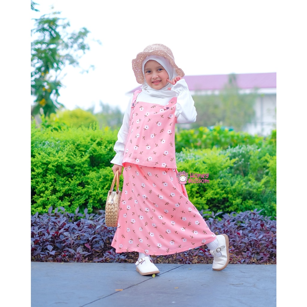 HoneyBlossom - baju muslim anak perempuan / baju muslim anak 1,2, 3,4,5 tahun alyssa series