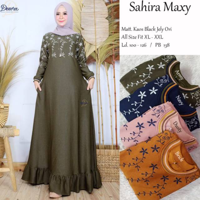 SAHIRA MAXY ,DRESS CANTIK, DRESS SIMPEL