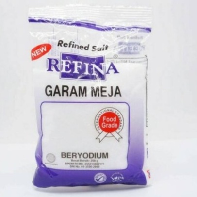 

Refina Garam Meja Beryodium 250gr Refined Salt