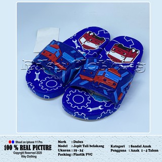  Sandal  Selop  anak laki  laki  motif tayo terbaru 1 8 tahun 