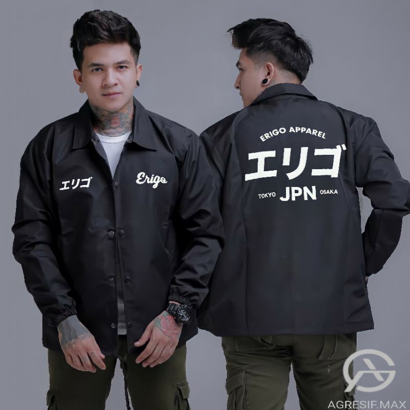JAKET ERIGO - JAKET COACH ERIGO - JAKET PARASUT PRIA  - JAKET PRIA DISTRO - JAKET