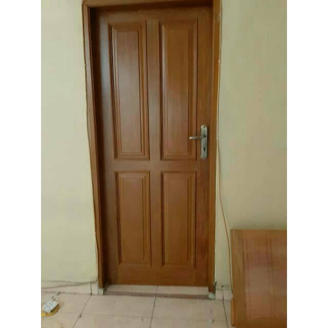 Pintu dan kusen 1 set bahan jati perhutani