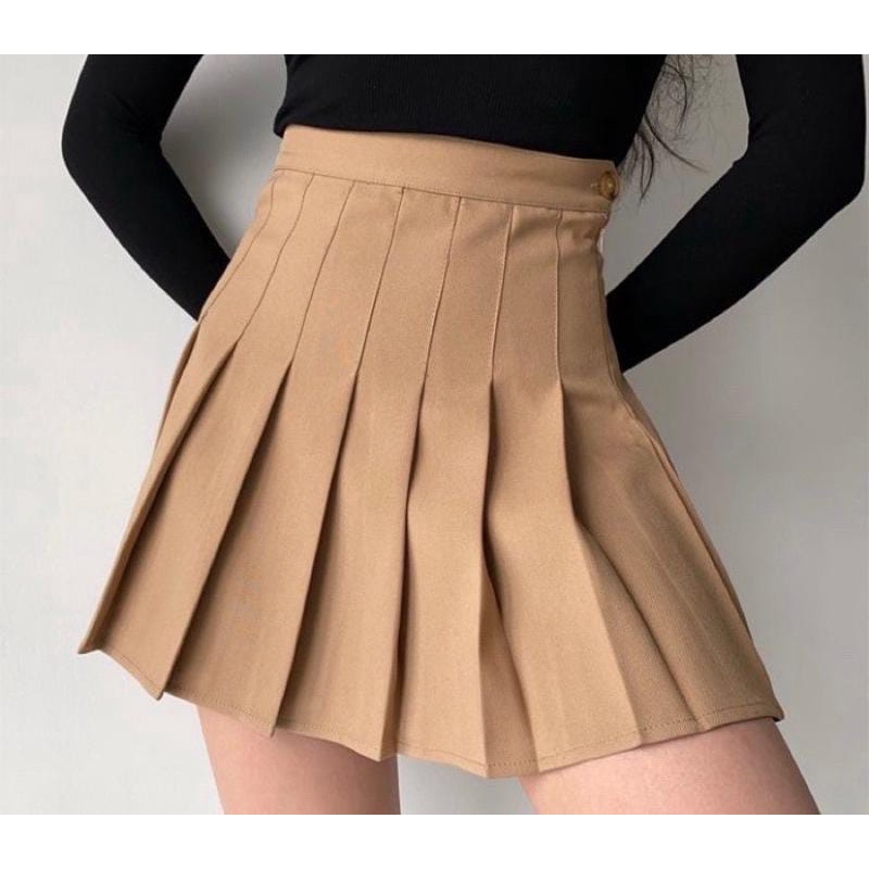 Rok Pendek Wanita Rok Mini Tennis Skirt Rok Korean Style Rok Korea