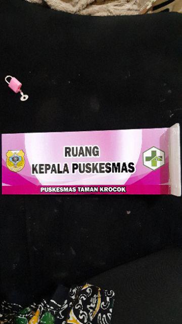 Acrylic Sign Ruangan