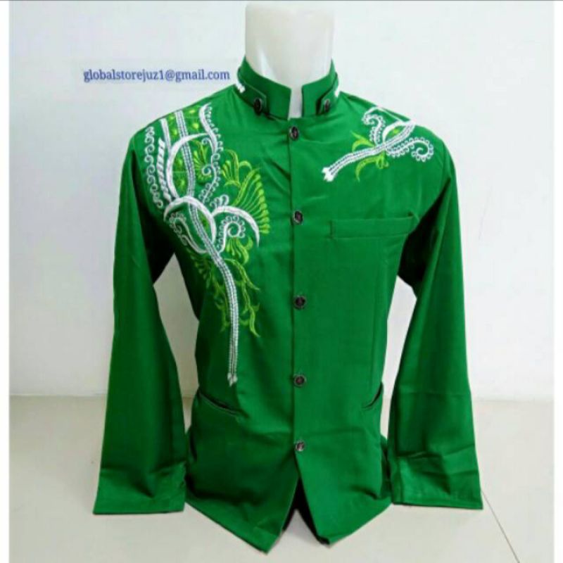 jasko hijau bordir dewasa