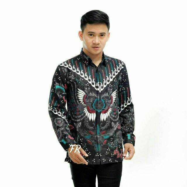 KEMEJA BATIK PRIA LENGAN PANJANG MOTIF SENO