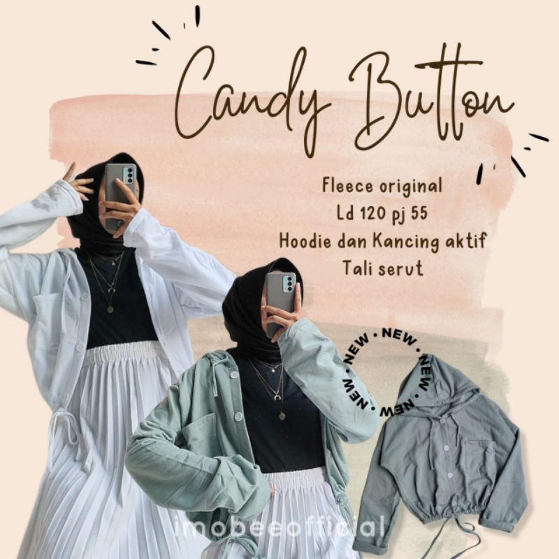 CANDY BUTTON OVERSIZE CROP //JAKET BUTTON OVERSIZE