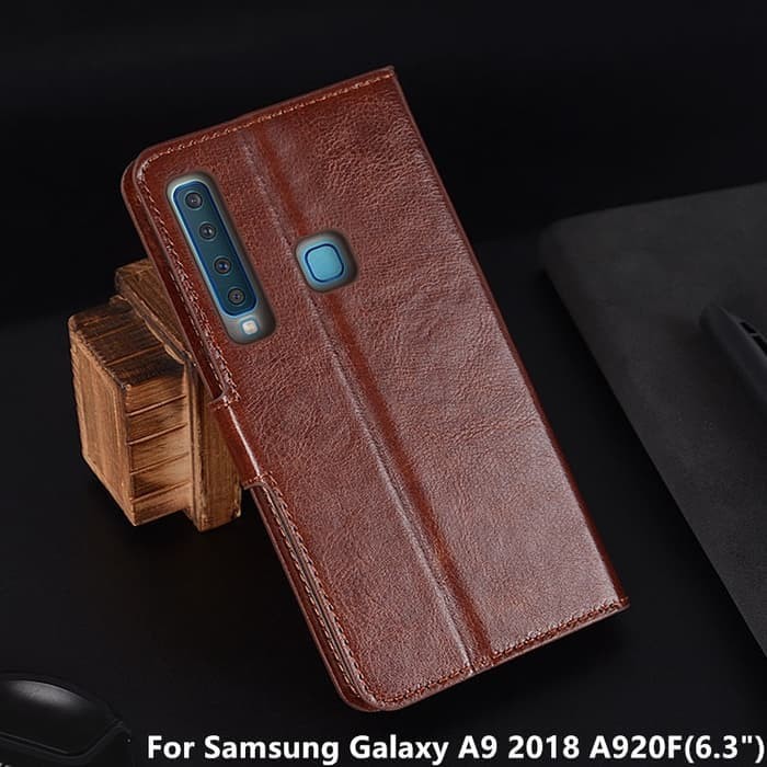 SAMSUNG A6 2018/A7 2017/A9 2018 CASE SOFTCASE, FLIP LEATHER CASE, FLIP KULIT KANCING