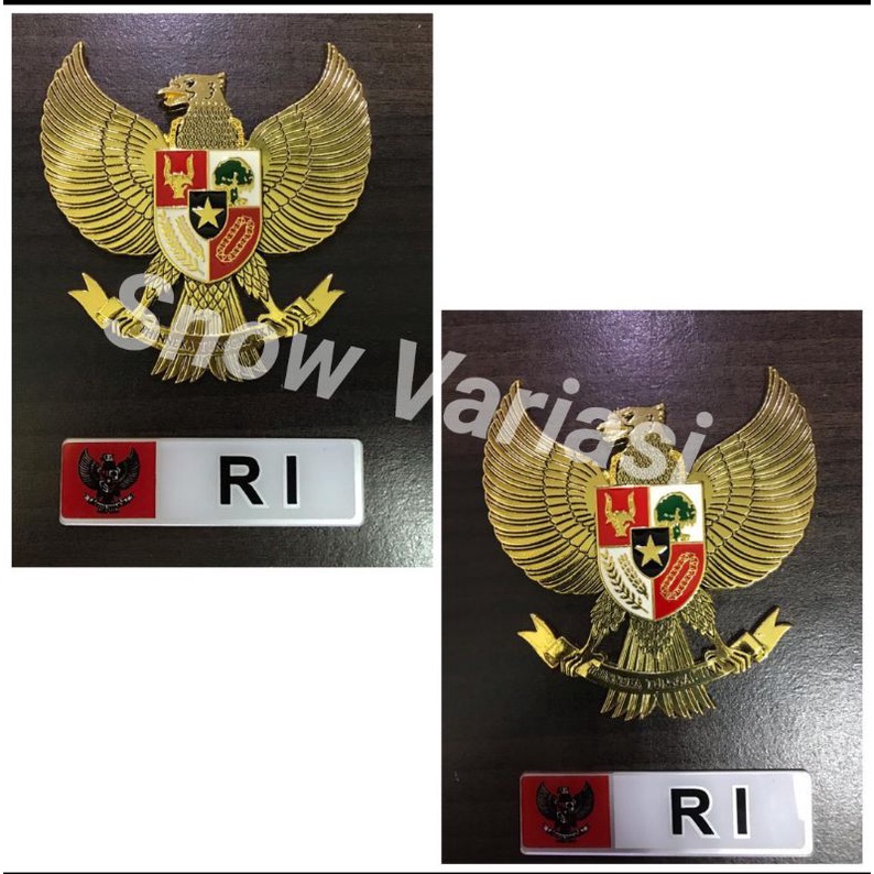 Logo emblem emboss GARUDA RI Indonesia