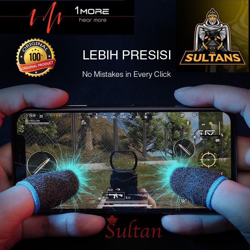 Sarung jari jempol buat game pubg call of duty mobile legend isi 2pcs anti slip dan anti basah