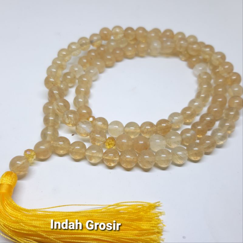 Tasbih Batu Rambut Cendana 8mm 99Butir Original