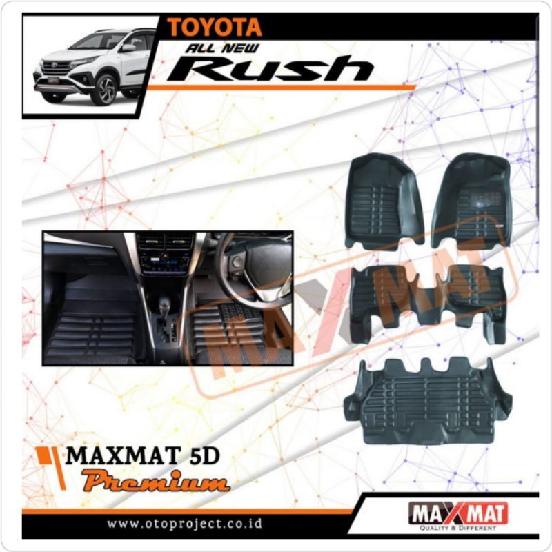 Karpet Mobil Rush New / Terios New 5D Premium Maxmat Merk Otoproject