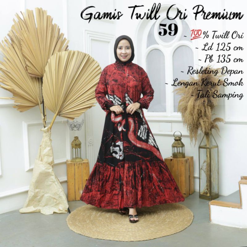 (BISA COD) GAMIS TWILL ORIGINAL PREMIUM TWILL SUPER TERMURAH