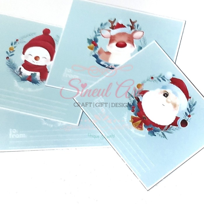 

Kartu Ucapan Natal Mini/ Hello Christmas Label Tag