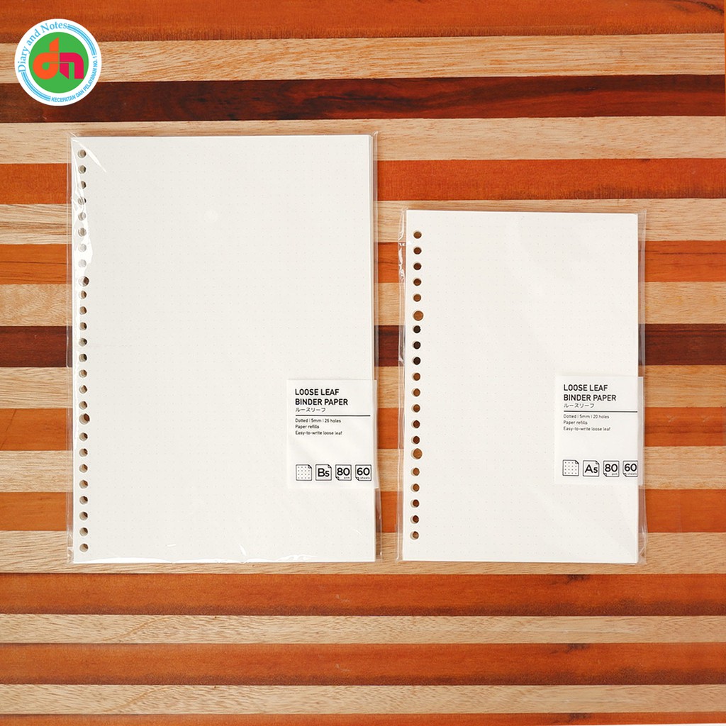 

Isi Ulang Binder File Panmomo Loose Leaf Binder Paper A5 20 Ring