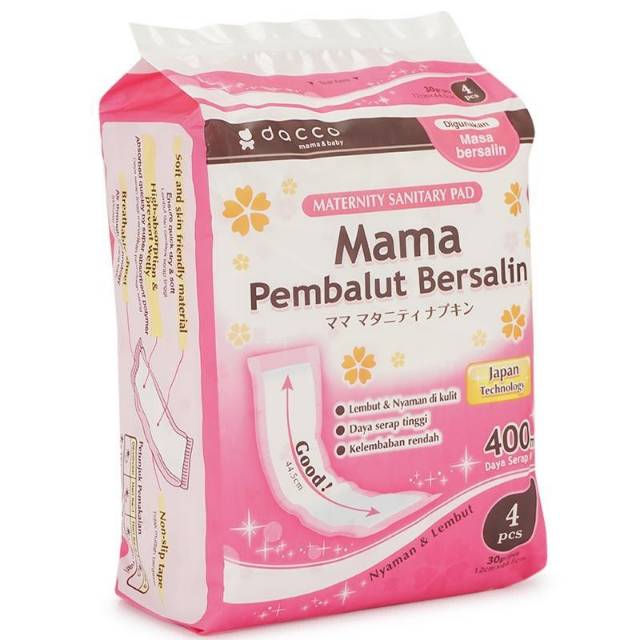 Pembalut Dacco mama pad mamapad bersalin isi 4 pcs