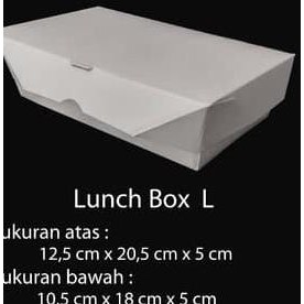

SPECIAL PAPER BOX LUNCH UKURAN L BESAR - PAPER BOX KERTAS - TAKE AWAY PROMO