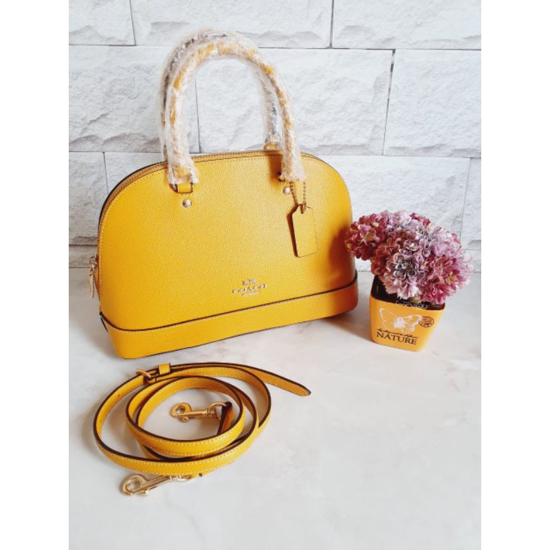 Coach mini siera mustard
