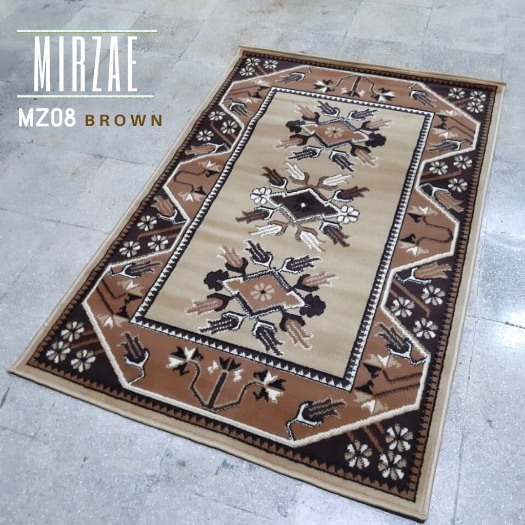 KARPET MIRZAE 100X150 MZ08 BROWN-1