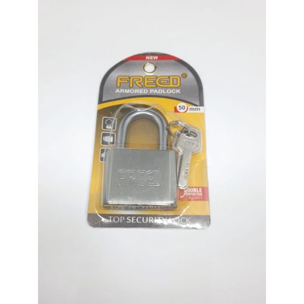 Gembok Nekel leher Pendek FREED 30 40 50 60 mm - Gembok Rumah Industri Padlock