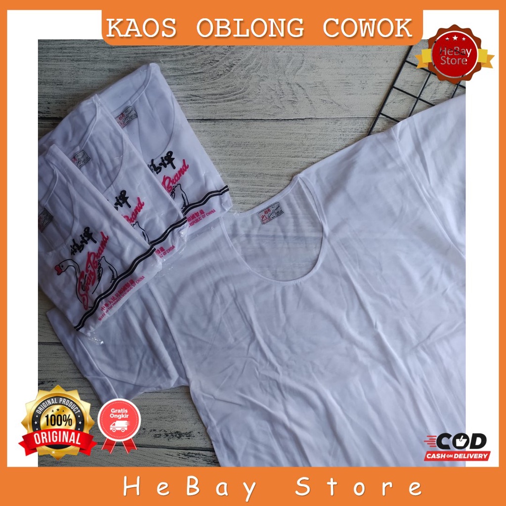 Kaos SWAN BRAND Original Kaos Oblong Swan Kaos Dalaman Pria Polos Model Oblong Dalaman Pria