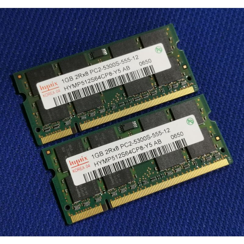 Ram Laptop Sodimm Hynix 1GB 2Rx8 PC2 DDR2 PC2 5300s