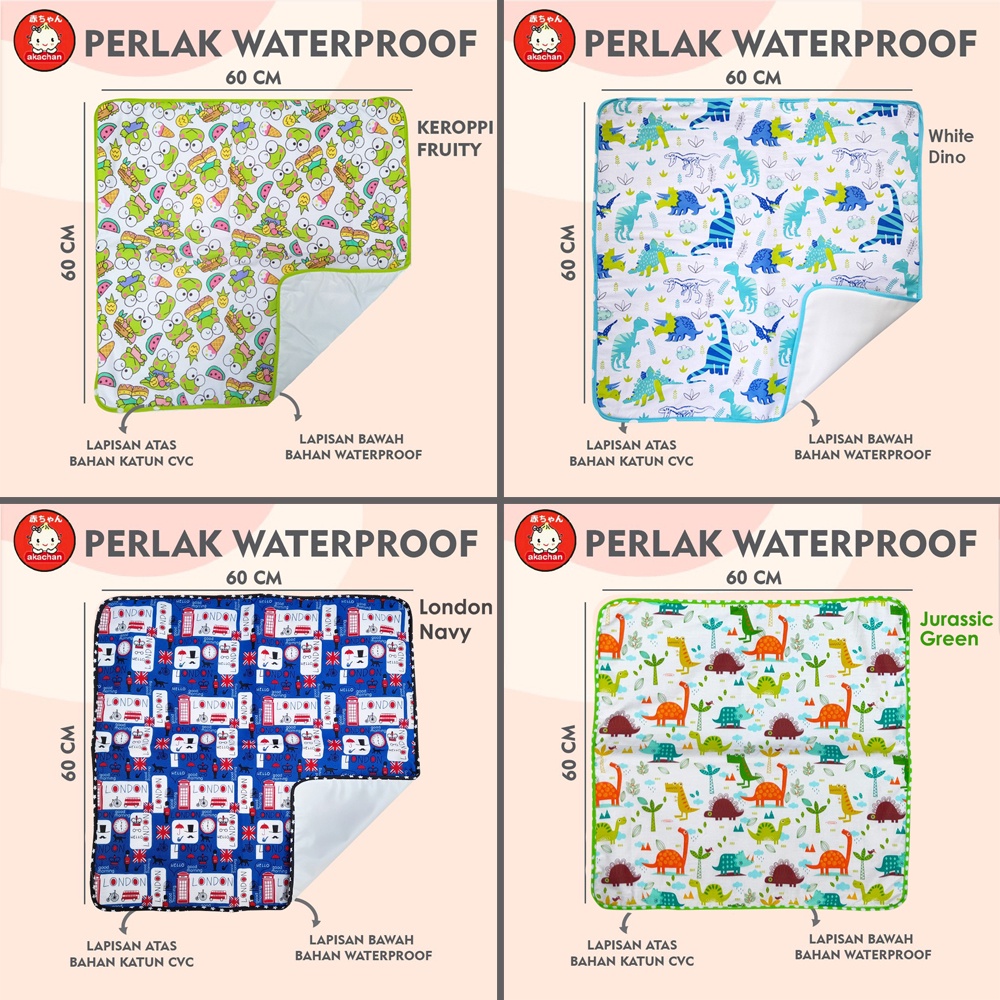 Perlak Ompol Waterproof Motif Bayi Alas pl anti rembes ompol wp stroller water proof Changing Clutch