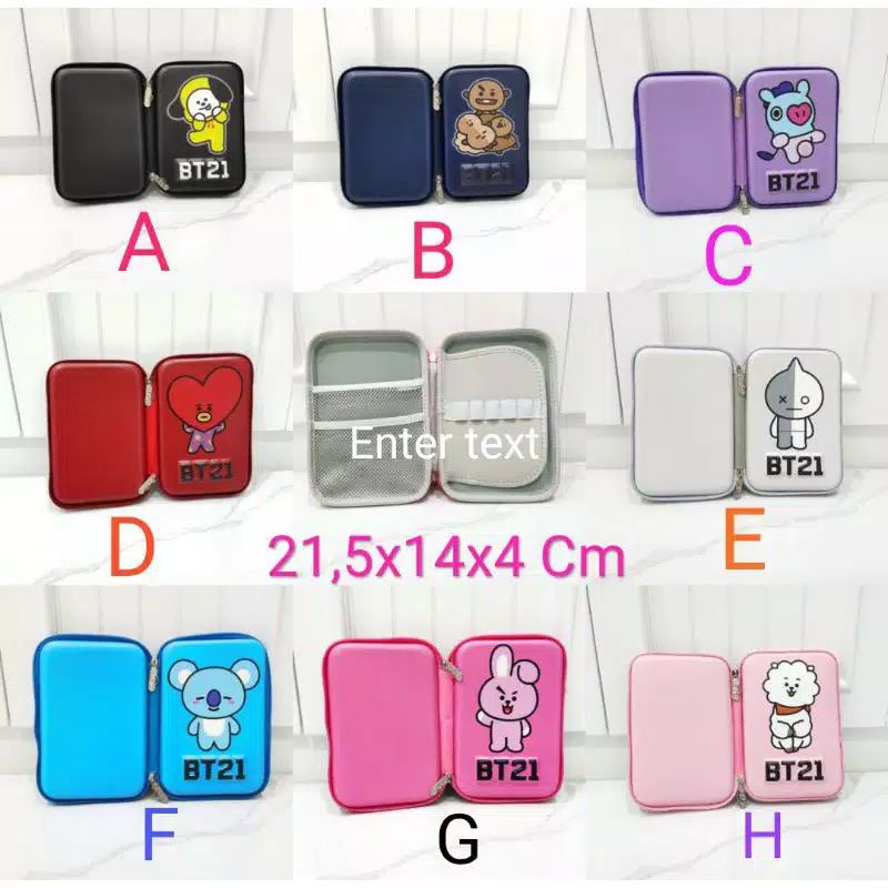 

~ Tempat pensil BT21 besar hard cover HSD