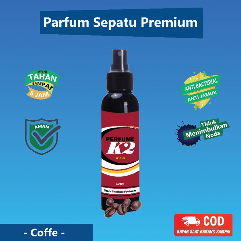 PARFUM SEPATU PENGHILANG BAU TIDAK SEDAP ORIGINAL K2 100ml