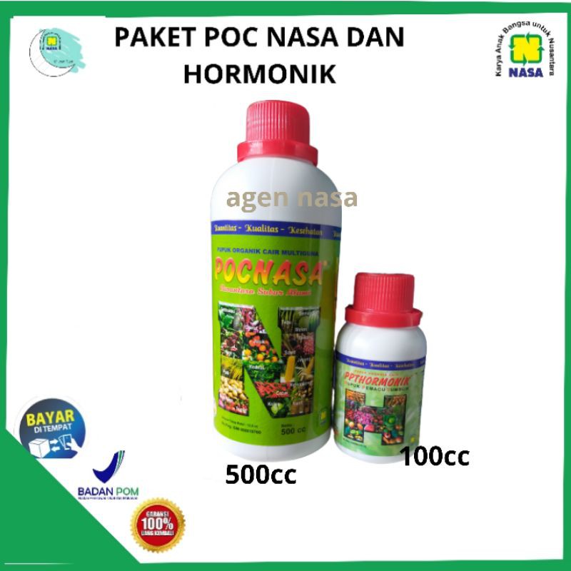 Paket Poc Nasa 500cc Dan Hormonik 100cc - Pupuk perangsang buah - perangsang akar