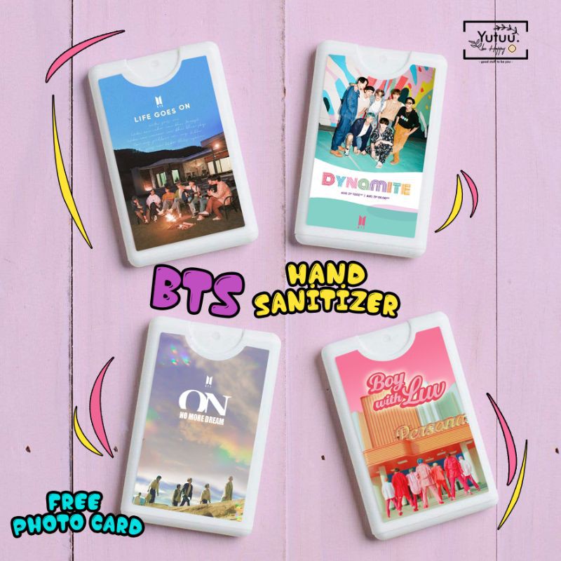 BANGTAN HANDSANITIZER POCKET SPRAY / KPOP HANDSANITIZER (FREE PHOTOCARD) fanmade