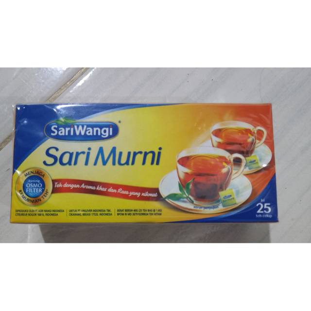 

Sembako: Teh sari murni dan sari wangi 25pcs