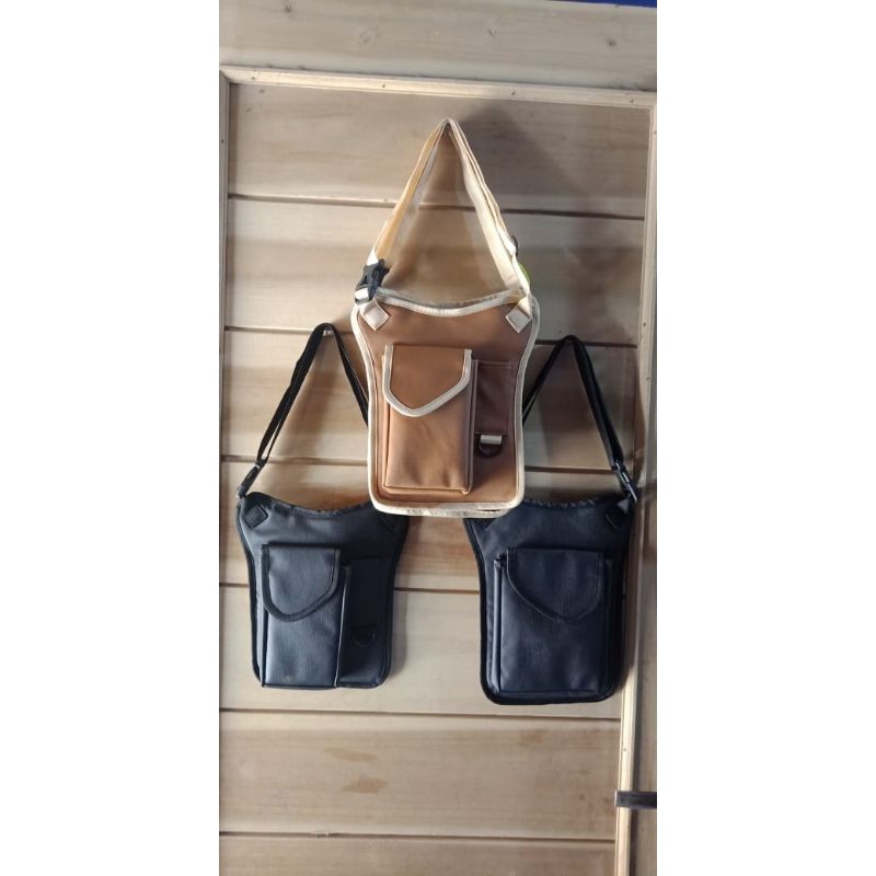 Tas FBI GADGET  semi kulit kiri kanan tersembunyi anti maling