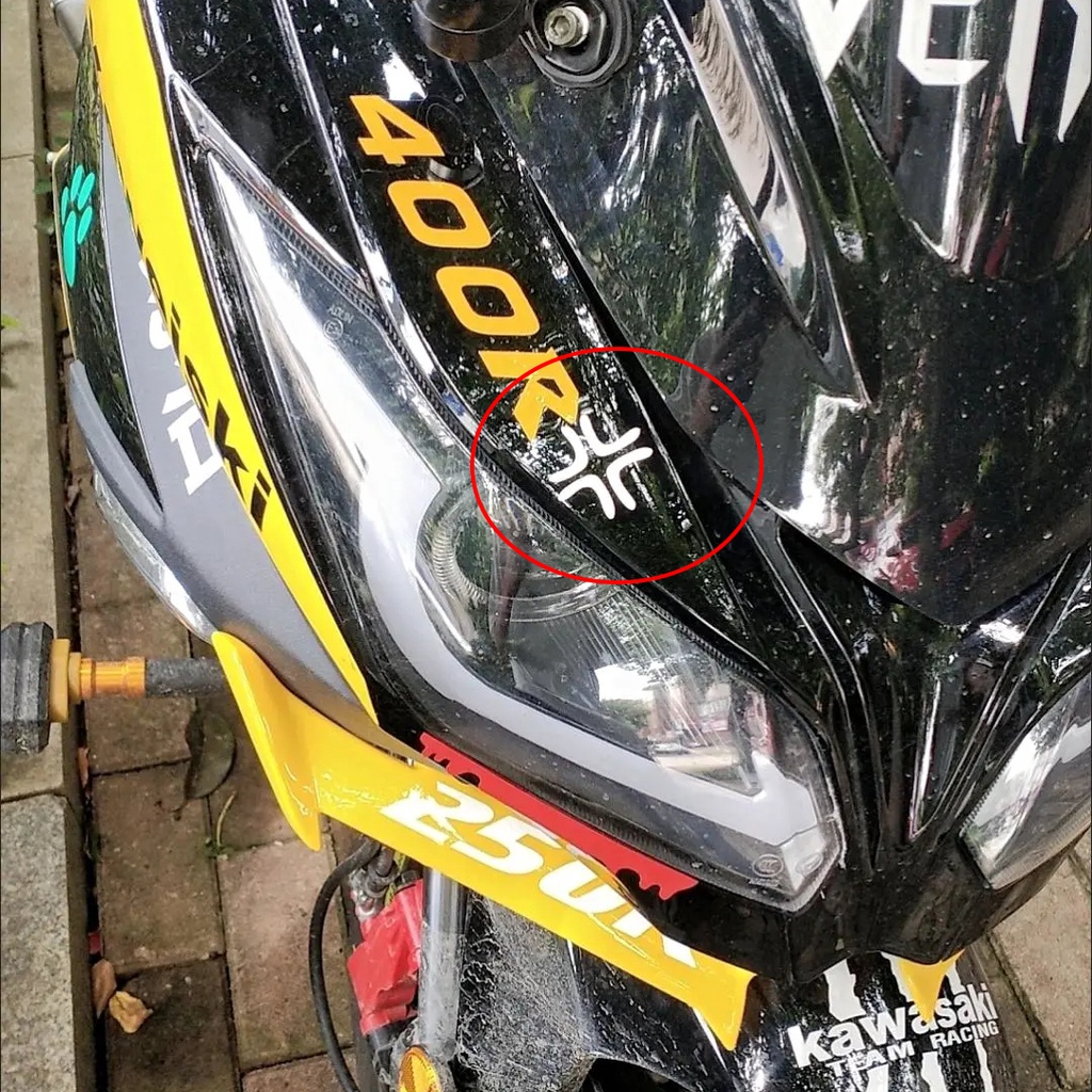 &quot;Marah&quot; Sepeda Motor Stiker Lucu Reflektif Helm Dekorasi Stiker Kartun Stiker Lucu