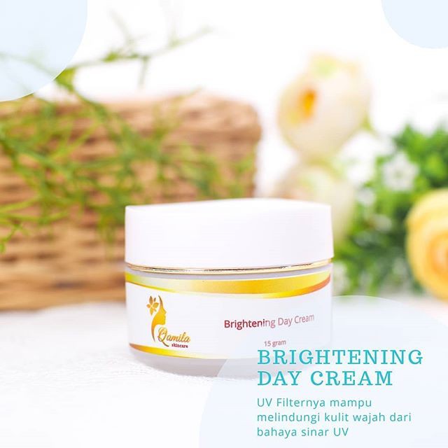Brightening Day Cream Qamila Skincare BPOM Original 100% / Cream Siang Qamila Pemutih Wajah Glowing