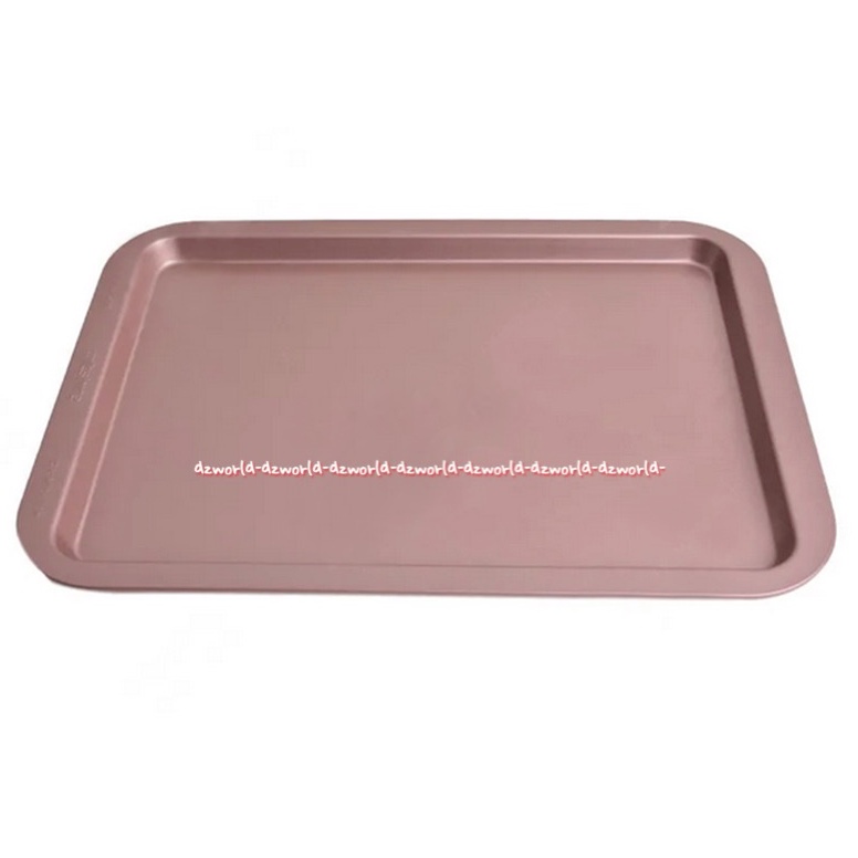 Wiltshire Small Cookies Sheet 33.5cm Oven Tray Papan Loyang Panggang Anti Lengket Tempat Bakar Kue Warna Pink Rose