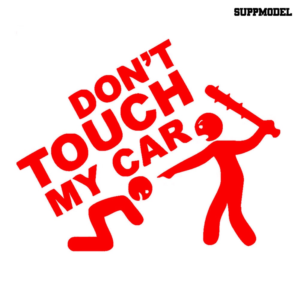 Stiker Tulisan Don Not Touch My Car Untuk Dekorasi Bumper Mobilmotor