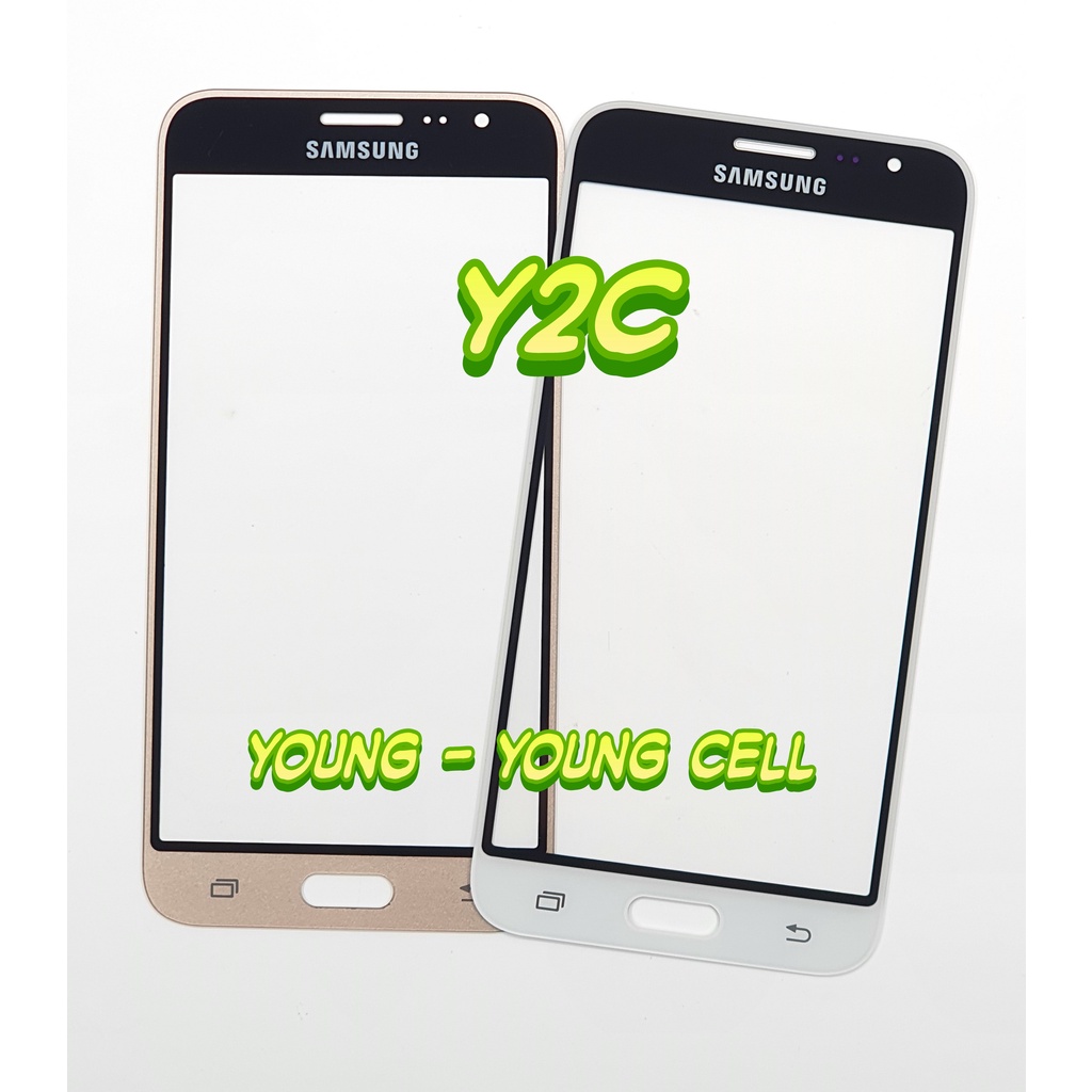 GLASS TS + OCA SAMSUNG J300 / J310 / J320 / GALAXY J3 PRO 2016 / KACA LCD TC TOUCHSCREEN / TASKRIN / TC