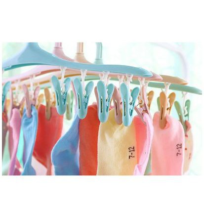 GM120 COD HANGER 8 In 1 Hanger Gantungan / Jepitan Kaos Kaki Jemuran Baju Multifungsi [1KG=15 PCS]