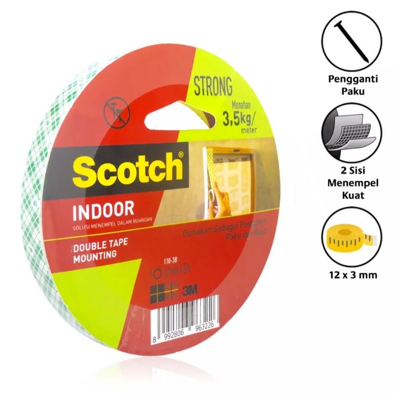 

3M double tape mounting scotch 12mm x 3m