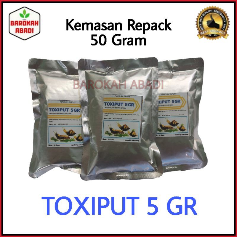 Toxiput moluskisida repack 50 gr pembasmi siput tanaman hama siput racun siput