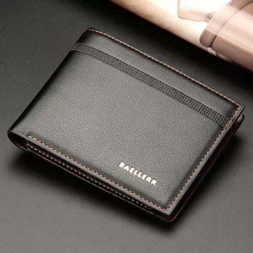 ( GS ) DOMPET PRIA / DOMPET LIPAT PRIA DOMPET KULIT HITAM - COKLAT JAGGY LIST