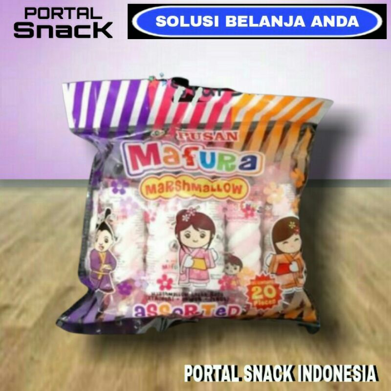 

Mafura marshmellow permen lilit isi 20 pcs