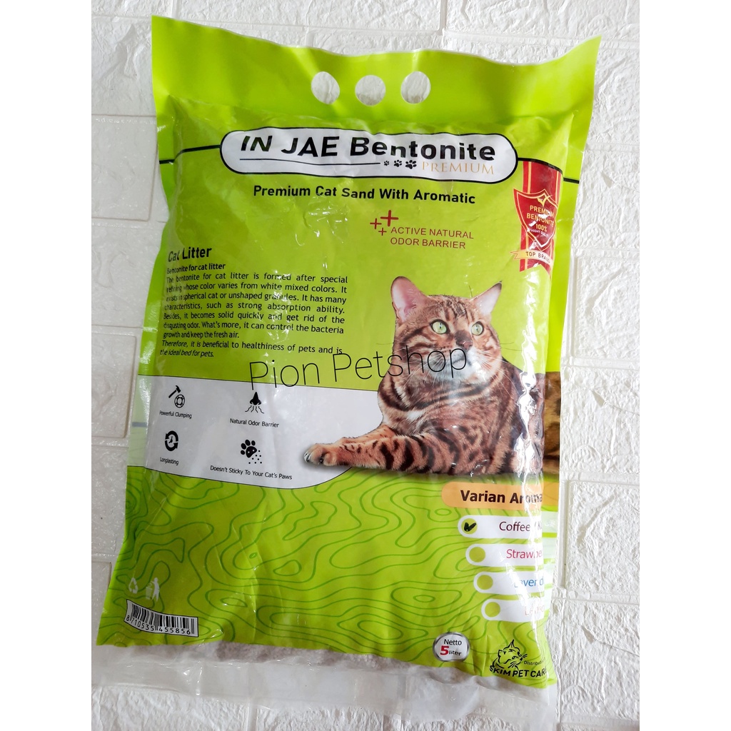 In Jae Premium Bentonite Cat Litter/Pasir Gumpal Aroma 25Liter