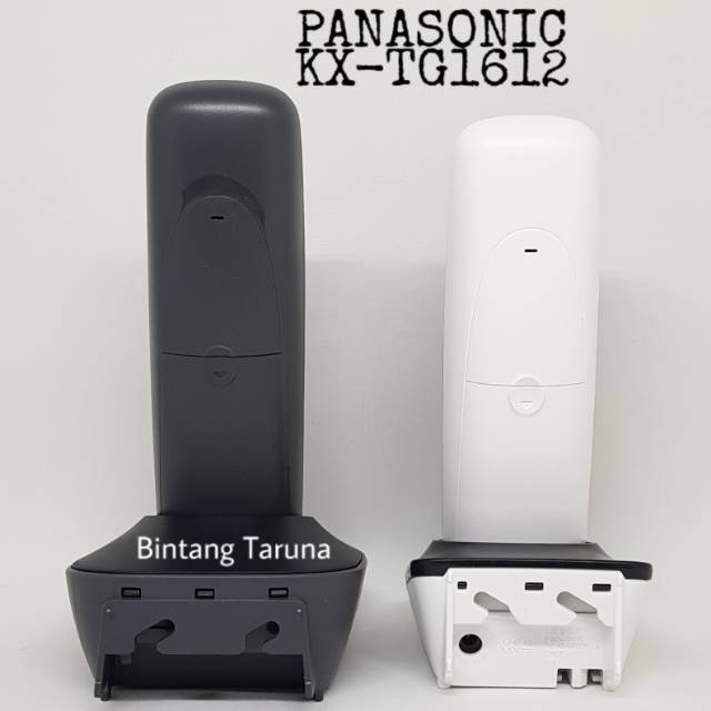 Wireless Phone Panasonic KX-TG1612 Telpon Panasonic TG1612 Hitam Putih